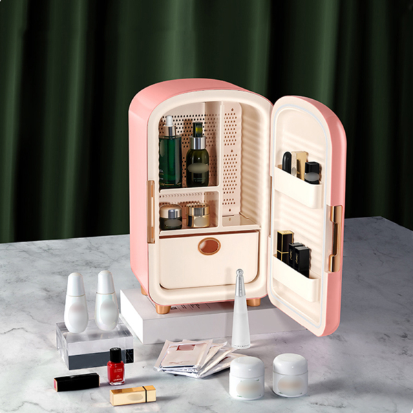 Beauty 12L Makeup Fridge Pink Mini Fridge 12 Liters Cosmetic Refrigeratorfor Skin Care Accessories